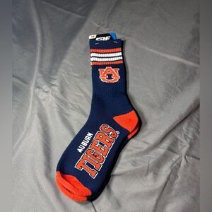 New Auburn University Tigers Crew Socks Size Youth Large